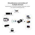 Miniatyrbilde 3 av 5: USB WiFi Adapter 900Mbps Bluetooth 5.3 Trådløs Dual Band 2.4G/5GHz WiFi USB Dongle Wlan Mottaker fo