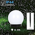 Pikkukuva 3 / 5: 4 kpl LED aurinkopuutarhavalo pyöreä pallo vedenpitävä ulkokäyttöön polkuvalot nurmikkolamppu