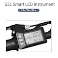 Miniatyrbillede 2 af 5: G51 Model LCD-display til 24 36 48 60 72V E-cykel og scooter