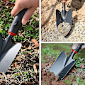 Miniatyrbilde 3 av 4: Blomsterspade Laget av Metall - Hagespade Med Ergonomisk Plasthåndtak - For Planting Og Transplantering (ShiKai)