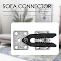 Miniatyrbillede 2 af 5: 2 stk. Sofa Sektionsmøbel Samlebeslag Led Snap Alligator Stil