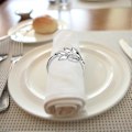 Miniatyrbillede 3 af 5: 30 stk. Servietringe med blade, Servietringholdere i metal
