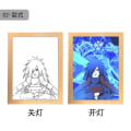 Miniatyrbilde 1 av 4: Nytt Naruto Led-lysmaleri Naruto Madara-lampe Anime Kakashi Uchiha Itachi Might Guy Sasuke Nattlys Skrivebordsdekor leketøysgave 19 Large size Wireless