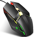 Miniatyrbild 1 av 5: Mus Färgglad Glödande Gamingmus 4D Ergonomisk Design
