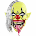 Miniatyrbilde 2 av 5: Karneval Party Klovn Cosplay Latex Maske Kostyme Rekvisitter