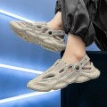 Miniatyrbilde 2 av 4: Sommer Herre Tøfler Komfortabel plattform utendørs sandaler 2023 Strandtøfler Flip Flops Herre Innendørs Hjem Slides Baderomssko Khaki 40