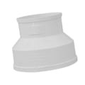 Miniatyrbillede 5 af 5: Kanalreduktion Luftkanaladapter PVC Fitting Luftstrømsrør Forstørrer Adapter til Hotel Ventilationssystem Nem at Installere Utility