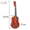Miniatyrbilde 3 av 5: 25-tommers Mini Liten Gitar Basswood 6 Strenger Akustisk Gitar med Plekter Strenger for Nybegynnere Barn Gave