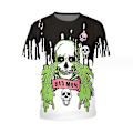 Miniatyrbilde 1 av 2: Halloween Skeleton Men Gutter T-skjorte style 6 4XL