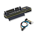 Miniatyrbilde 1 av 5: Desktop SATA til SAS Adapter Konverter 6Gbps SATA (7&15)22Pin Hann til SAS 29Pin Utvidelseskort for 2.