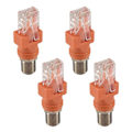 Miniatyrbillede 2 af 5: Koaksial til Ethernet Adapter, 4 Pak Koaksial RF F Hun til RJ45 Han Konverter til Linjetester