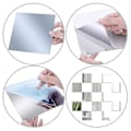 Miniatyrbilde 3 av 5: Fleksible Speilveggklistremerker Selvklebende Speilfliser Ikke-glass DIY Speilpapir Veggdekorasjon 0,1 mm 15*15 cm
