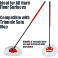 Miniatyrbilde 4 av 5: 2/3 pakke mopp erstatt hode kompatibel med O Cedar Easywring Spin Mop - mikrofiber dyprengjøring Maskinvaskbar og lett å bytte ut 3 Count