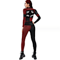 Miniatyrbillede 2 af 5: Kvinders 3d mekaniske robotskeletprint Halloween Jumpsuit Romper Cosplay kostume L