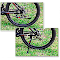 Miniatyrbillede 4 af 4: Justerbart Cykelstativ Aluminium Bagside Cykelstativ til Cykler