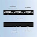 Miniatyrbillede 5 af 5: DVI Splitter 1X2 Switch Switcher Extender Adapter 1 DVI-D Input og 2 DVI-D Output Dual Display til