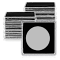 Miniatyrbild 1 av 5: 20 st Silvermynthållare, 2 X 2 Halvmynthållare Myntkapsel Mynt Snap Plastmynthållare, 37,5m