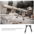 Miniatyrbilde 4 av 5: Utendørs Bipod Kamera Justerbar Bipod Aluminium Legering Hurtigutløser Stabil V9 Bipod For Utendørs Svart Utstyr
