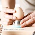 Miniatyrbilde 5 av 5: 2 stk. Kokt Egg Piercer Rustfritt Stål Eggprikkere Separator Endurance Bakeri Egg Puncher Hjem Ki