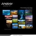 Miniatyrbillede 1 af 5: Andoer 52mm ND Fader Neutral Density Justerbar ND2 til ND400 Variabelt Filter til Canon Nikon DSLR Ca
