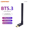 Pikkukuva 1 / 5: CF-B35 USB BT5.3 -sovitin 2,4 GHz:n vapaaohjain Bluetooth-dongle ulkoisella antennilla, tiedonsiirto, Windows 8.1/10/11 -tuki