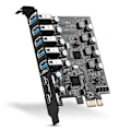 Miniatyrbild 1 av 5: PCIe till USB Expansionskort PCI-e till Typ C (2) Typ A (3) Adapterkort 4Pin Ström