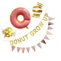Miniatyrbillede 4 af 5: Donut Grow Up Fødselsdagstema Festartikler Dekorationer