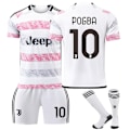 Miniatyrbillede 1 af 2: 23-24 Juventus udebane nr. 9 Hovic trøje 7 Chiesa 22 Di Maria 10 Pogba fodbolddragt NO.10 PDGBA M