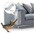Miniatyrbillede 3 af 5: 4-pak Møbelbeskyttere til Katte, Anti-Rids til Sofa, Hjørnebeskyttere til Sofa, Ridsetræningstape