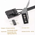 Pikkukuva 4 / 5: 4-PIN RGB - Standardi ARGB 3-Pin 5V -sovitinliitin RGB-kaapeli 25cm