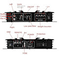 Miniatyrbillede 5 af 5: C-236 3800W Bilforstærker 2 Kanal Sort Aluminium Legering Høj Effekt Bil Stereo Audio Effektforstærker