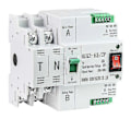 Miniatyrbild 1 av 4: Ats Automatisk Omkopplare för Dubbel Strömförsörjning Avbrottsfri Ström 2p 63a Ac230v 35mm Skena Installation T