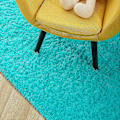 Miniatyrbillede 5 af 5: Tflycq Soft Fluffy Area Tæpper til Soveværelse Børneværelse Plys Shaggy Nursery Tæppe Furry Throw Gulvtæpper til drenge Piger, College Sovesal Fuzzy tæpper Dagligstue Ho Blue Teal 3.3 * 4 Feet