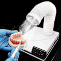 Miniatyrbild 1 av 4: Dammuppsamlare Utsug Dental Lab Vakuum Rengörare Tandvård Bordsmodell Sugmaskin Skrivbord Nagel Dammuppsamlare Med Fläkt LED-lampor