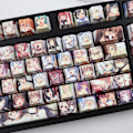 Miniatyrbild 5 av 5: 108 tangenter Keycaps Japan Anime PBT Sublimering OEM Keycap för Mekaniskt Tangentbord