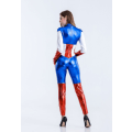 Miniatyrbilde 6 av 9: Ny Halloween-kostyme Spider-Man Supergirl Jumpsuit Marvel Hero Anime Captain America Stage-antrekk style 4 M