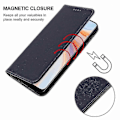 Miniatyrbilde 5 av 5: For Oppo Reno4 5g Magnetisk Lukking Lær Telefonveske Boris