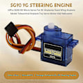 Miniatyrbillede 4 af 5: 10 stk. SG90 9G Mikro-Servo til RC Flyvemaskiner Fastvinget Flyvemaskine Model Fjernstyret Flyvemaskine Legetøj Servo