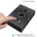 Miniatyrbillede 3 af 5: 2 stk. 3,5 mm Audio Switch, 2 Input 1 Output/1 Input 2 Output Audio Splitter Switch, Audio Switch