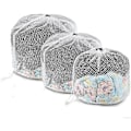 Miniatyrbilde 1 av 4: Vaskeposer med snøring for vaskemaskin, sett med 3, Acsergery gave i netting
