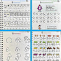 Pikkukuva 2 / 4: 3D ranskalainen Groove Magic -harjoituskirja lapsille, numeroiden, kirjainten ja kalligrafian kirjoittamisen oppimiseen