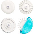 Miniatyrbillede 1 af 4: 4 stk. Kagehjulsdekoratør, Pizzarulle, Ergonomisk Komfortabel, Kagehjuls Skærer Pizz (ShiKai)
