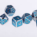 Pikkukuva 3 / 5: 7-osainen monisivuinen noppasetti D U0026 D Polyhedral noppasetti Kuninkaallinen sininen krominopat