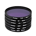 Miniatyrbilde 3 av 5: Andoer 55mm UV+CPL+FLD+ND(ND2 ND4 ND8) Fotografi Filter Kit Sett Ultrafiolett Sirkulært Polariserende Fl
