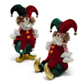 Miniatyrbillede 5 af 5: Juleklovne Dukke Julefigur Figur Scene Layout Dekorativt Festtilbehør Julepynt til Sofa
