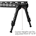 Miniatyrbilde 2 av 5: Utendørs Bipod Kamera Justerbar Bipod Aluminium Legering Hurtigutløser Stabil V9 Bipod For Utendørs Svart Utstyr
