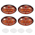 Pikkukuva 2 / 5: 5,8 cm 12V DC Lokasuojan Sivuvilkut Vedenpitävät Sopivat Ford F-sarjaan 1999–2010 (4 kpl Amber L)