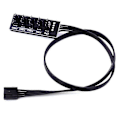 Miniatyrbild 1 av 5: 40cm 1 till 5 4-Pin Molex TX4 PWM Fläkt CPU HUB Splitter PC Chassi Kylare Förlängningskabel Adapter Controller