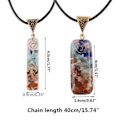 Miniatyrbild 5 av 5: 7 Chakra Regnbåge Orgon Kristall Hängsmycke Halsband Justerbar Energi Generator