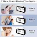 Miniatyrbild 5 av 5: Digital Väckarklocka Visuell Timer Dubbel Display Nedräkning
